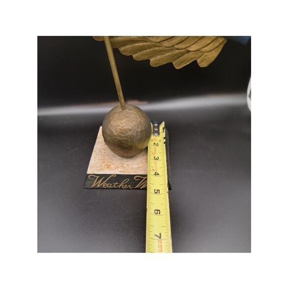 Weathervane Weather Wise Angel Sculpture Folk Art Hand-Painted Signed Leo Smith - Picture 10 of 12